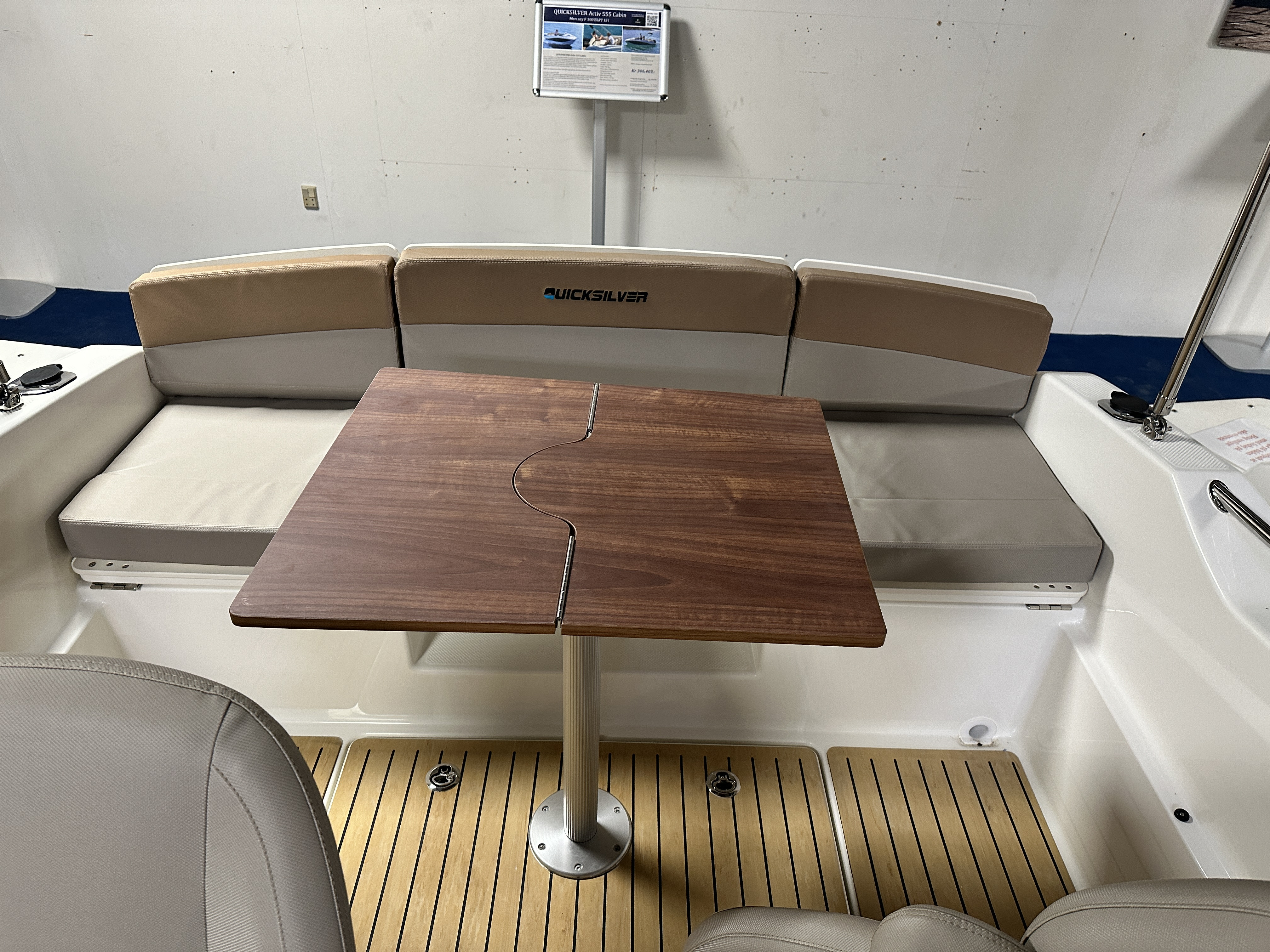 Quicksilver 555 Cabin m/100 hk & udstyr Komplet Flexiteek - 7